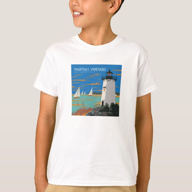 T-shirt Vignoble de Martha, Massachusetts | Phare (Devant)