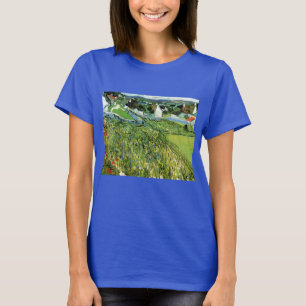 T-shirt Vignobles avec vue sur Auvers par Vincent van Gogh