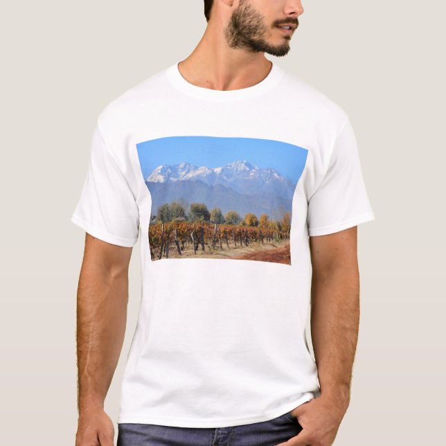 T-shirt Vignobles en automne de Mendoza, Argentine (Devant)