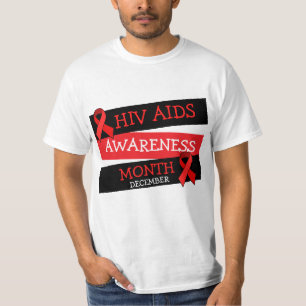 T-shirt VIH SIDA SENSIBILISATION MOIS Décembre Chemise Bou
