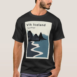 T-shirt Vik Reynisfjara Plage de sable noir Islande