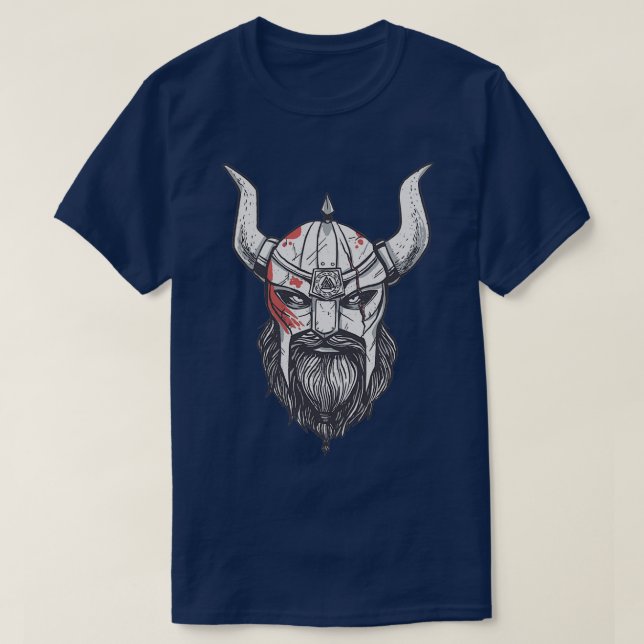 T-shirt Viking avec barbe (Design devant)
