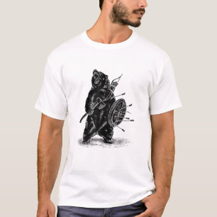 T-shirt Viking Bear Warrior T-shirt Polar Bear T-s