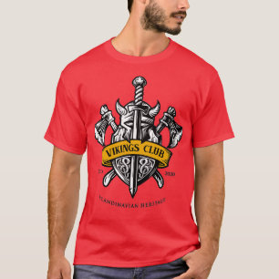 T-shirt Viking Casque Shield et Ax