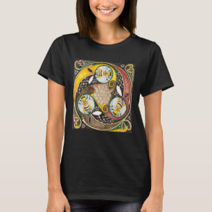 T-shirt Viking Celtic Knotwork Triple Abeilles Spirales Ce