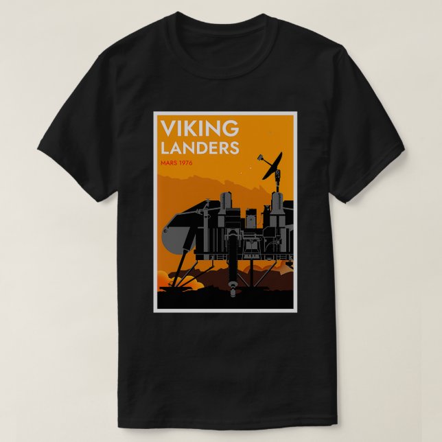 T-shirt Viking Landers Mars 1976 (Design devant)