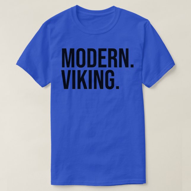 T-shirt Viking moderne texte noir (Design devant)