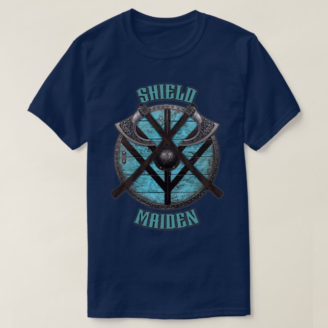 T-shirt Viking Shield Maiden design (Design devant)