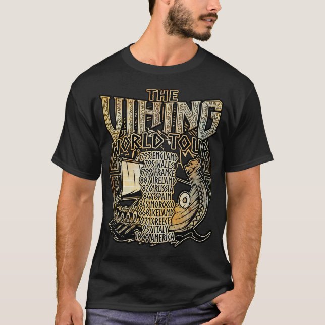 T-shirt Viking Ship World Tour (Devant)