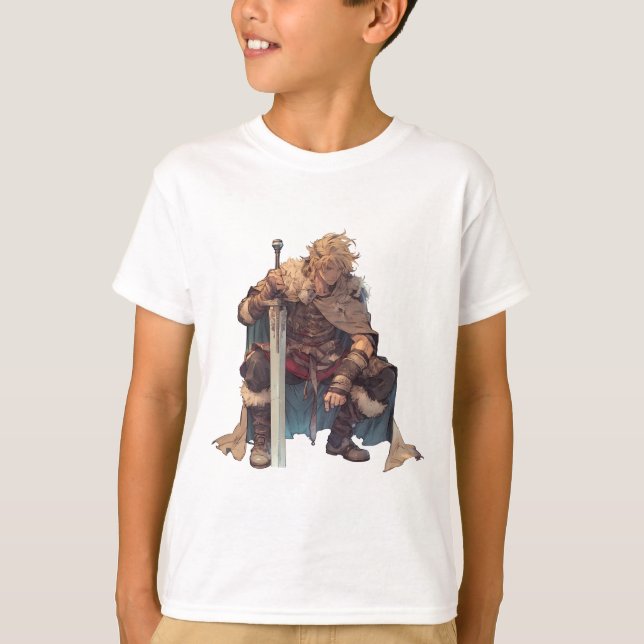 T-shirt Viking Warrime Art - Epic Vinland Saga Inspi (Devant)