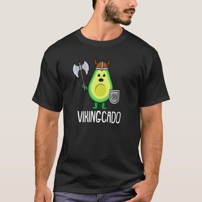 T-shirt Vikingcado Norsemen Viking Nordic Warrior Valhall (Devant)