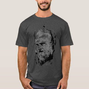T-shirt VIKINGS BJORN noir sur blanc