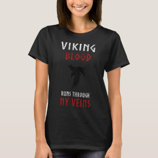 T-shirt Vikings Citation Viking Blood Traverse Mes Veines