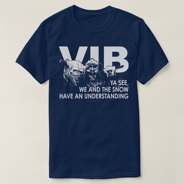 T-shirt Vikings en BlackWe et la neige (Design devant)