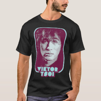 T-shirt Viktor Tsoi K Retro 80s Design de ventilateur