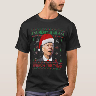 T-shirt Vilain Noël Biden Joyeux Euh Euh Vous Connaissez L