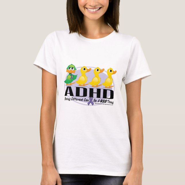 T-shirt Vilain petit canard de TDAH (Devant)