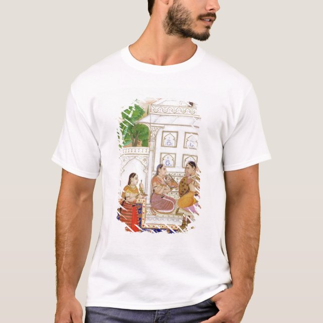 T-shirt Vilaval Ragini : Femme à sa toilette (Devant)
