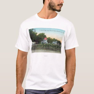 T-shirt Villa SceneEl Verano, CA de plantation de chêne