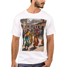 Village joyeux danse de célébration