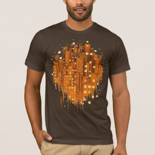 T-shirt Ville abstraite
