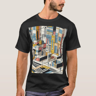 T-shirt Ville Abstraite 5