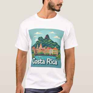 T-shirt Ville côtière tropicale du Costa Rica