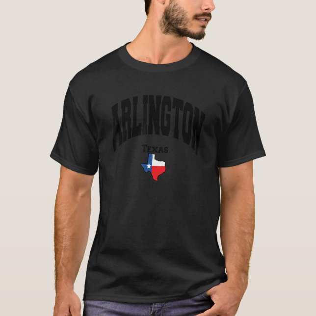 T-shirt Ville D'Arlington Dans L'État Du Texas Design Cool (Devant)