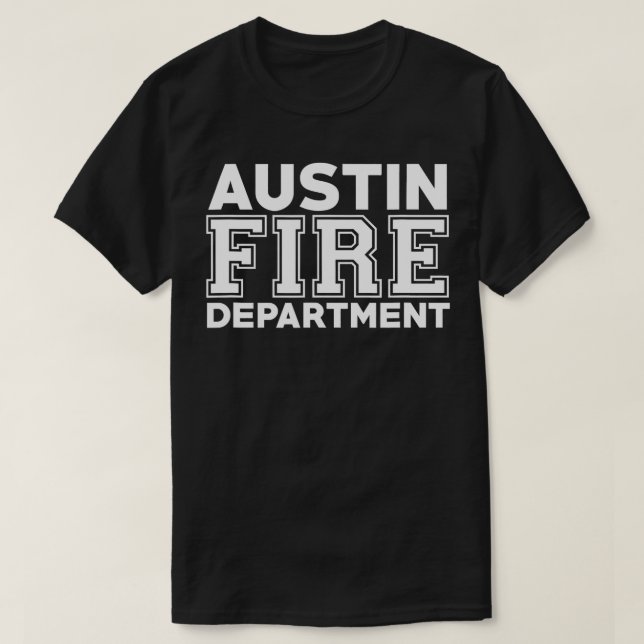 T-shirt Ville d'Austin Secourt incendie Texas Firefighter  (Design devant)