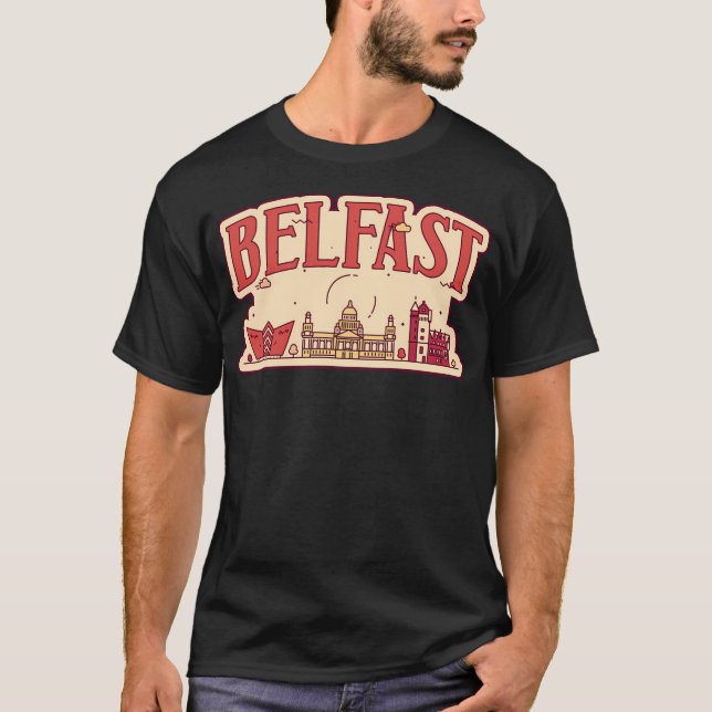 T-shirt Ville de Belfast (Devant)