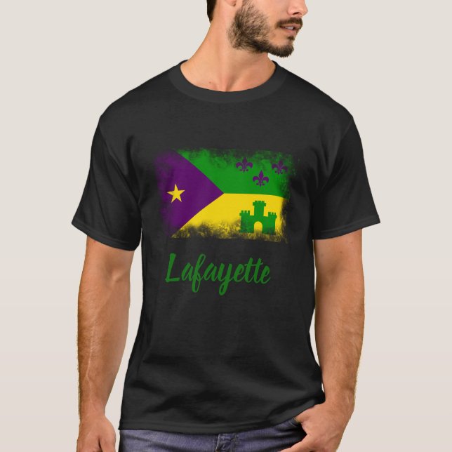 T-shirt Ville de coutume de la Louisiane de mardi gras de (Devant)