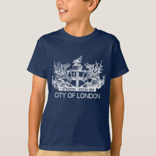 T-shirt Ville de Londres, Vintage, Armoiries, Angleterre R