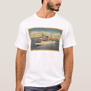 T-shirt Ville de Mackinaw, MI - vue de ville de Petoskey