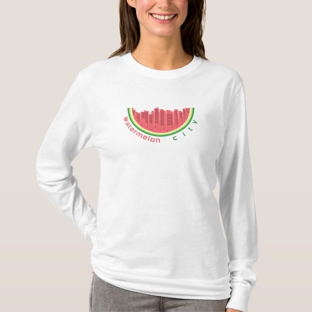 T-shirt Ville de pastèque (Devant)