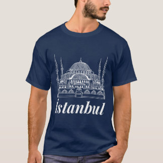T-shirt ville de stambul en turquie