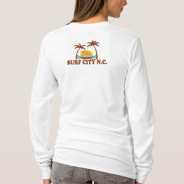 T-shirt Ville de surf (Dos)
