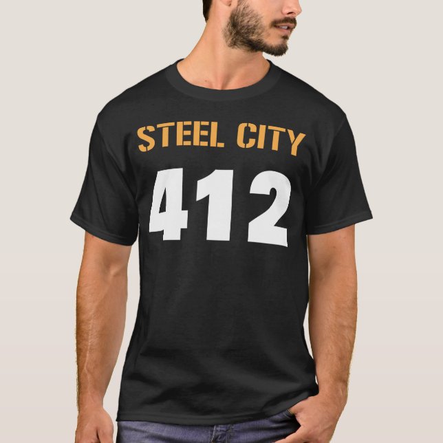 T-SHIRT VILLE EN ACIER 412 (Devant)
