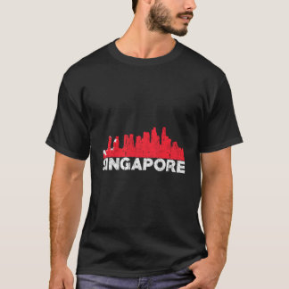 T-shirt Ville Extraordinaire de Singapour Skyline Love