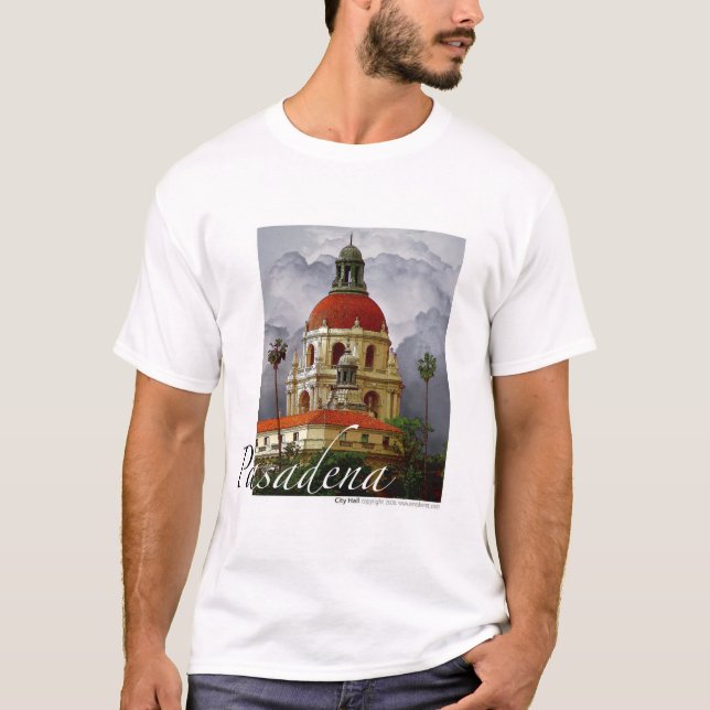 T-shirt Ville hôtel Pasadena (Devant)