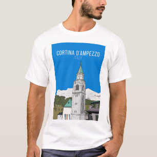 T-shirt Ville italienne Cortina D’Ampezzo