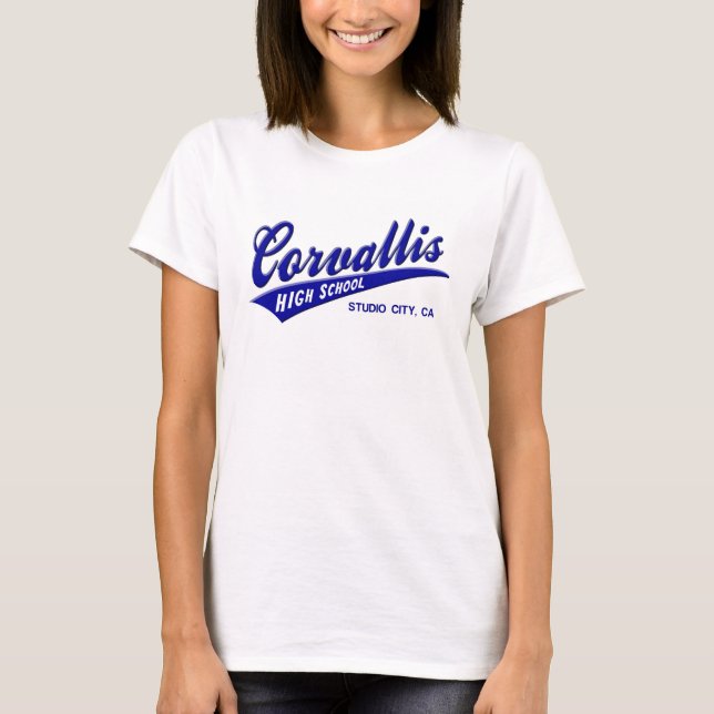 T-shirt Ville la Californie de studio de lycée de (Devant)