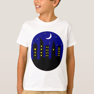 T-shirt ville la nuit