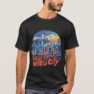 T-shirt Ville Mondiale D'Asie Hong Kong