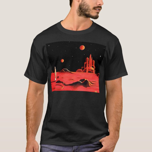 T-shirt Ville sur Mars (Devant)