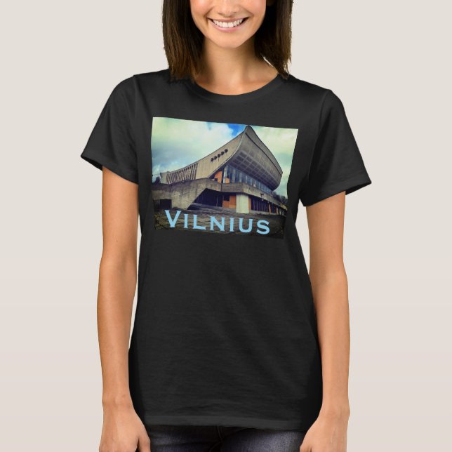 T-shirt Vilnius Soviet Brutalist Architecture - Lithuania (Devant)