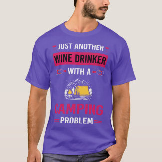 T-shirt Vin Boisson Camping Camper Camper