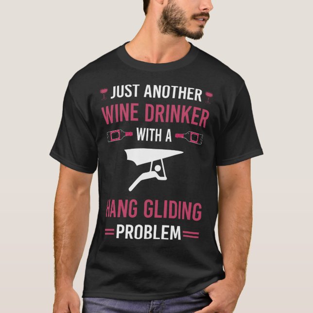 T-shirt Vin Buveur Hang Planeur (Devant)