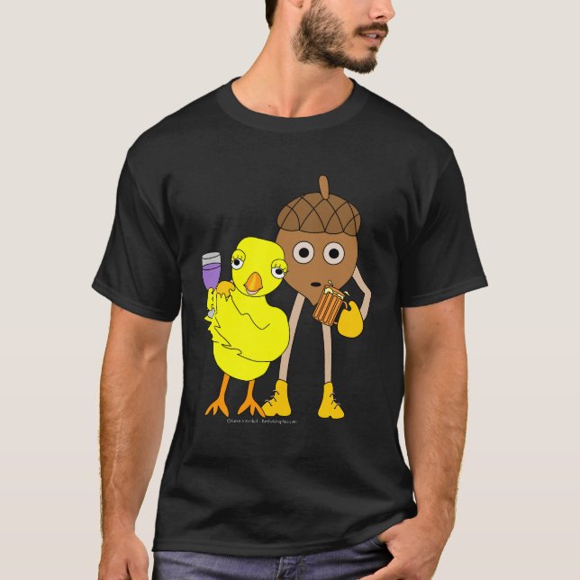 T-shirt Vin Chick Beer Nut (Devant)