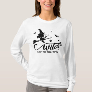 T-shirt Vin de la sorcière d'Halloween