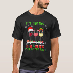 T-shirt Vin de Noël - Drôle Xmas alcool pyjama